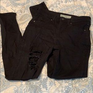 Black top shop jeans